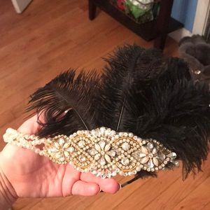Gorgeous custom made 1920s flapper headband